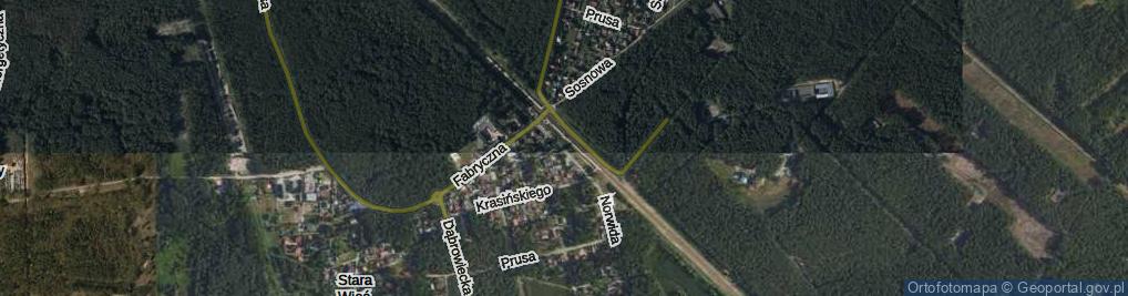 Zdjęcie satelitarne Kolejowa ul.